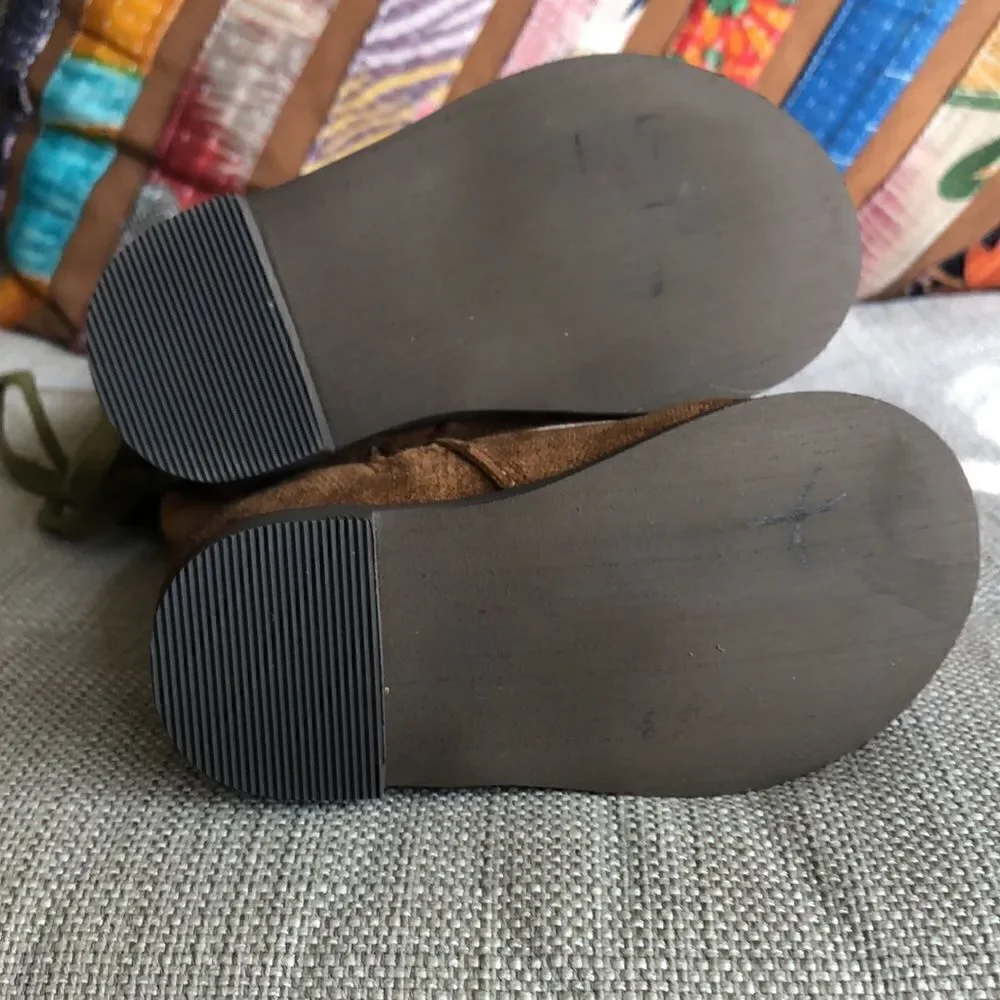 COPY - Joyfolie “Chantal in Chestnut” toddler Faux Suede Toddler Boots
